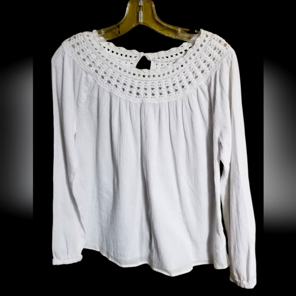 Artisan NY crochet collar top - Picture 1 of 1